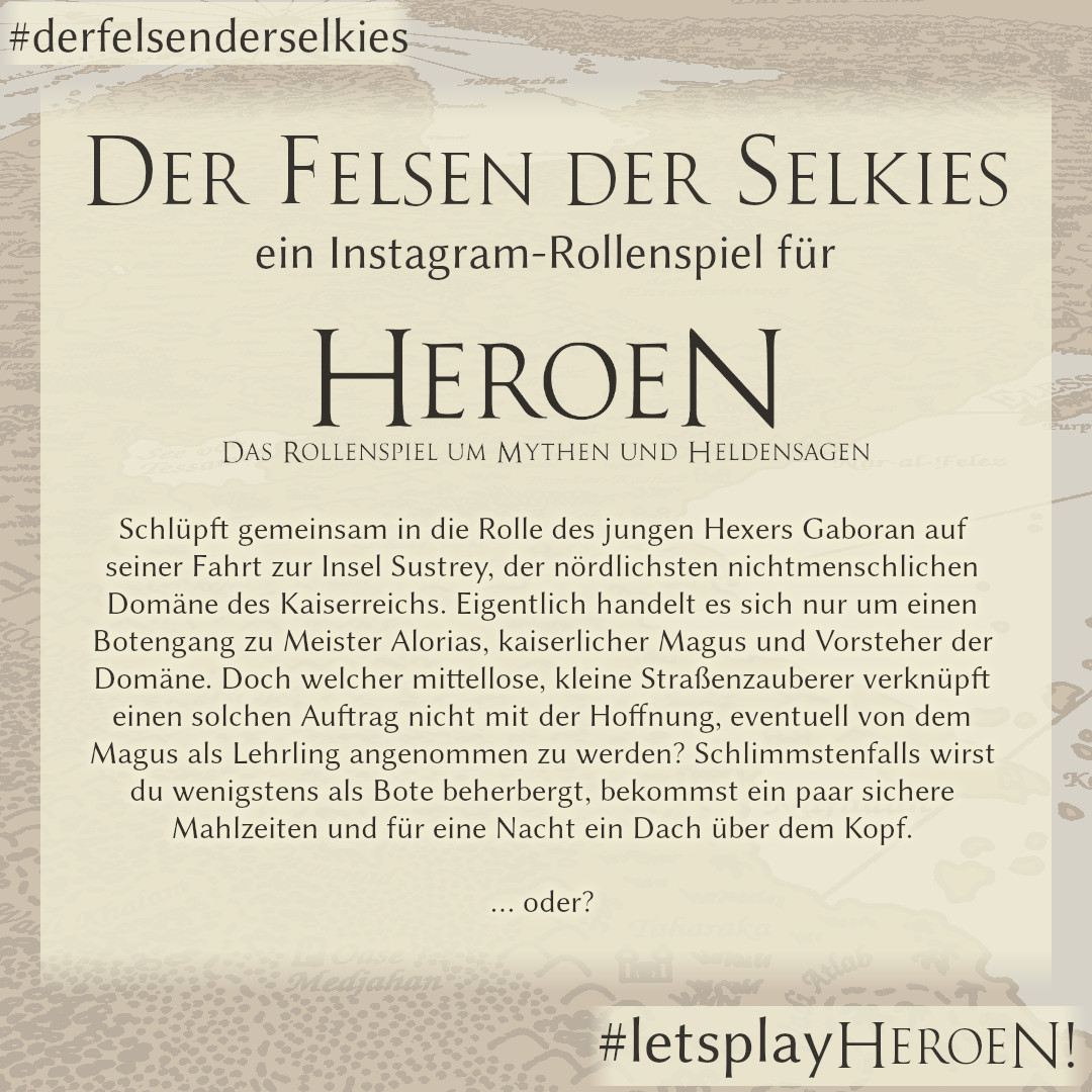 [Titelblatt zum Instagram-Abenteuer: Der Felsen der Selkies]